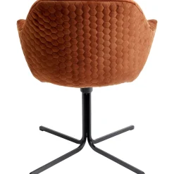 KARE Design Chaise Pivotante Colmar Rouge