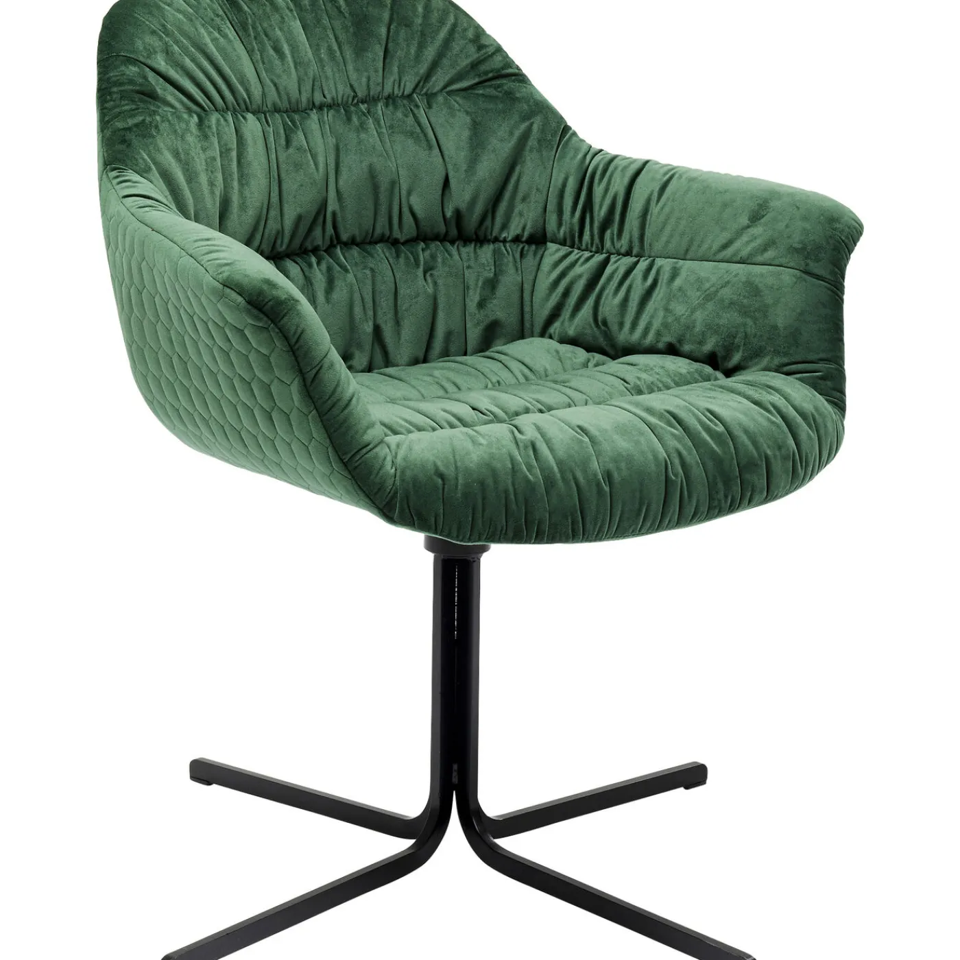 KARE Design Chaise Pivotante Colmar Vert