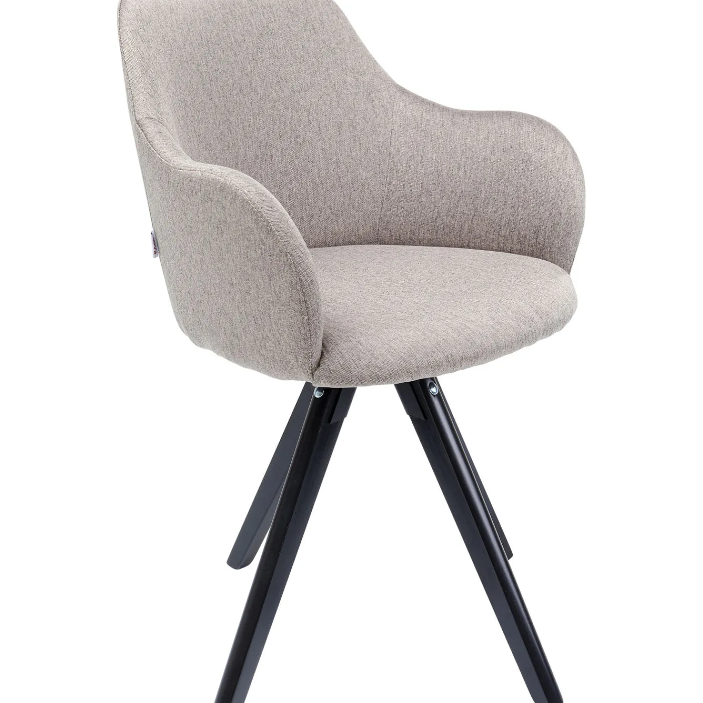 KARE Design Chaise Pivotante Lady Loco Taupe