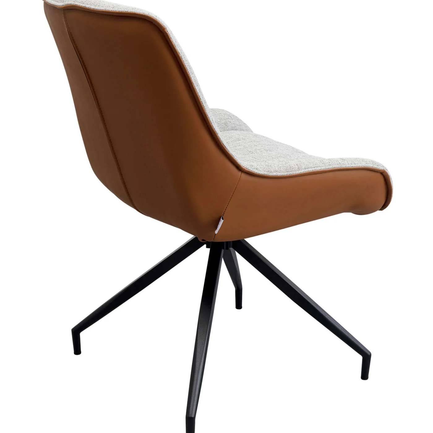 KARE Design Chaise Pivotante Loris Gris Marron