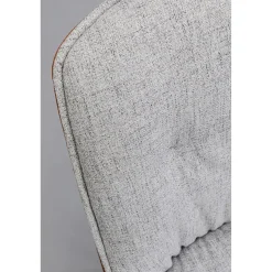 KARE Design Chaise Pivotante Loris Gris Marron