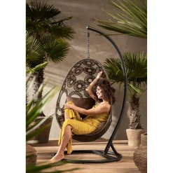 KARE Design Chaise Suspendue Ibiza Marron