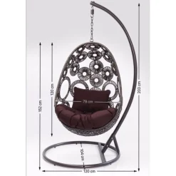 KARE Design Chaise Suspendue Ibiza Marron