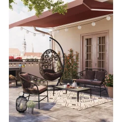 KARE Design Chaise Suspendue Ibiza Marron