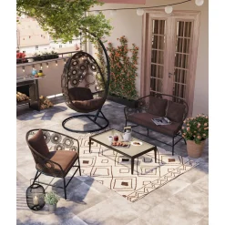 KARE Design Chaise Suspendue Ibiza Marron