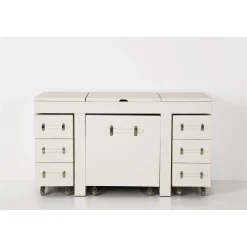 KARE Design Coiffeuse Diva Croco Blanche (4 Pcs)