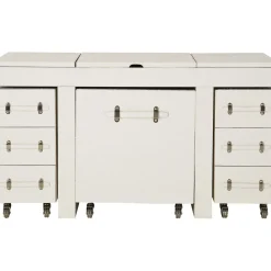 KARE Design Coiffeuse Diva Croco Blanche (4 Pcs)