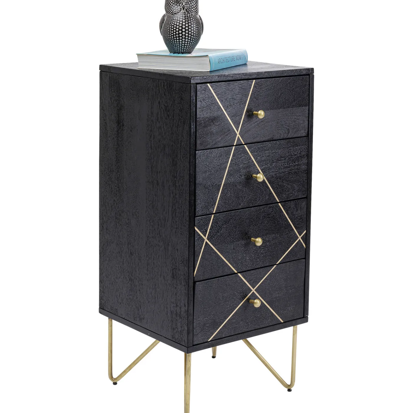 KARE Design Commode Gold Vein 4 Tiroirs 40X88Cm