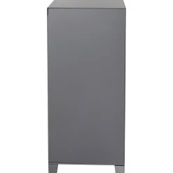 KARE Design Commode Haute Luxury Push 5 Tiroirs Gris