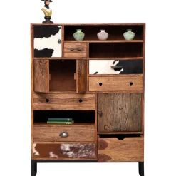 KARE Design Commode Haute Rodeo 3 Portes,8 Tiroirs