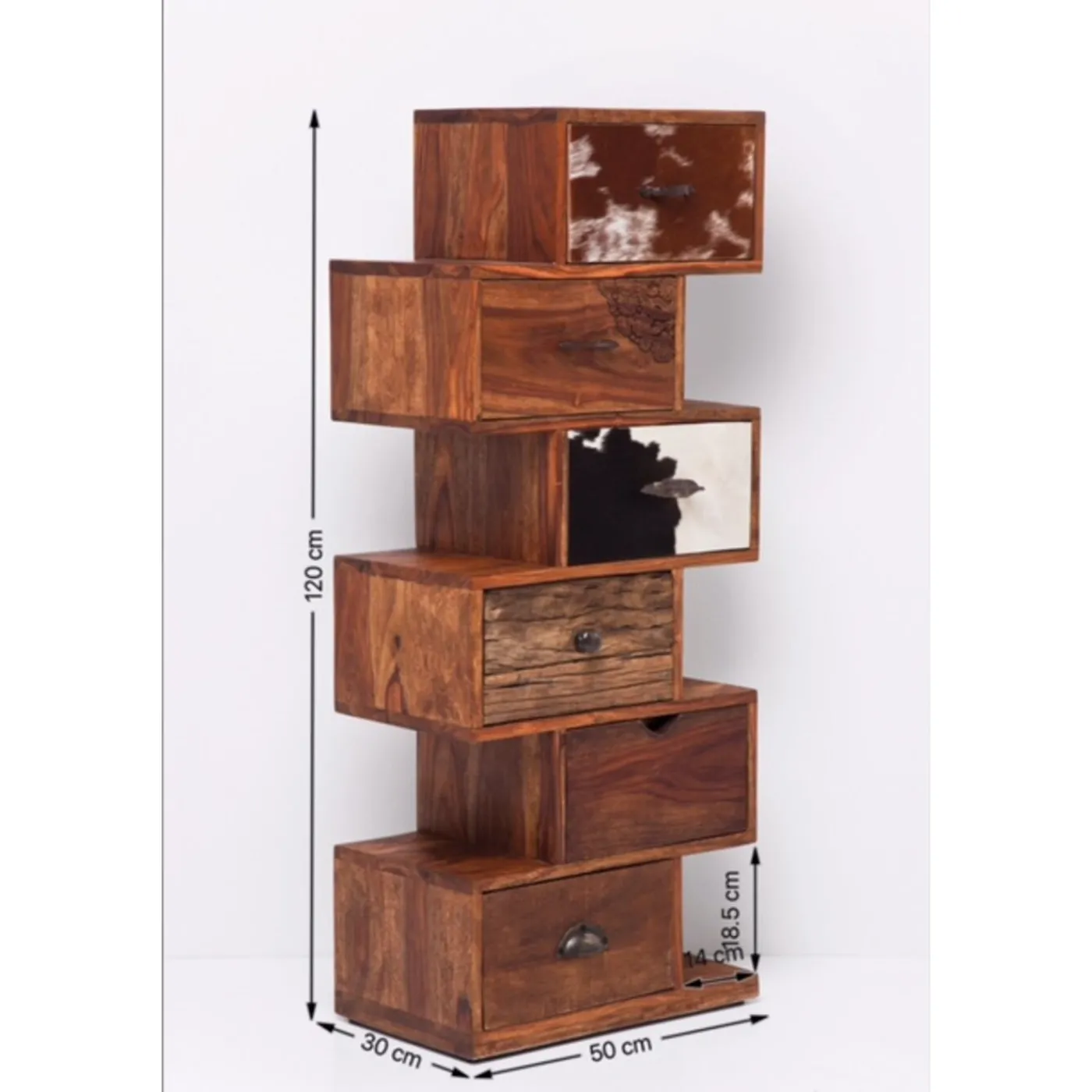 KARE Design Commode Rodeo Zick Zack 6 Tiroirs