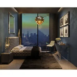 KARE Design Console Laser Argente-Verre Clair 120X40