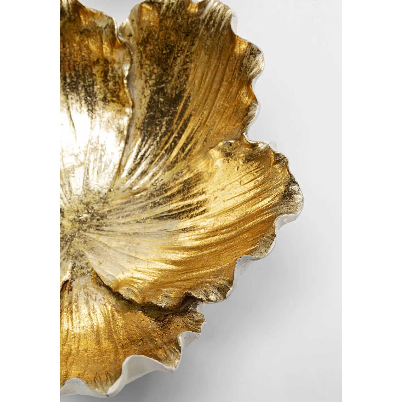 KARE Design Coupe Décorative Flower Bloom Creme-Dore O20Cm