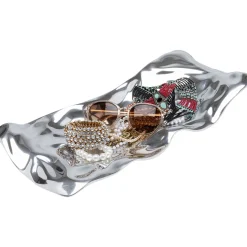 KARE Design Coupe Décorative Jade Argente 48X22Cm