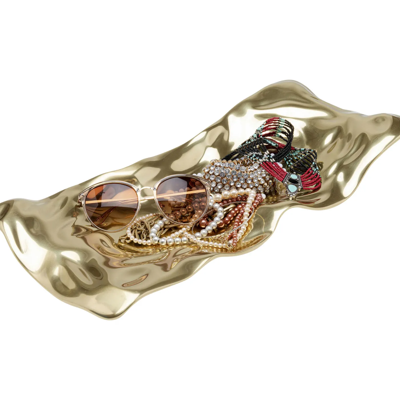 KARE Design Coupe Décorative Jade Dore 48X22Cm