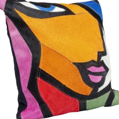 KARE Design Coussin Abstract Lady Face 40X40Cm