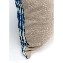 KARE Design Coussin Desna Patchwork Bleu 60X35Cm