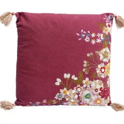 KARE Design Coussin Embroidery Blossom 50X50Cm