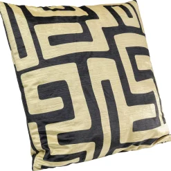 KARE Design Coussin Labyrinth Noir 45X45Cm