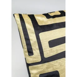 KARE Design Coussin Labyrinth Noir 45X45Cm