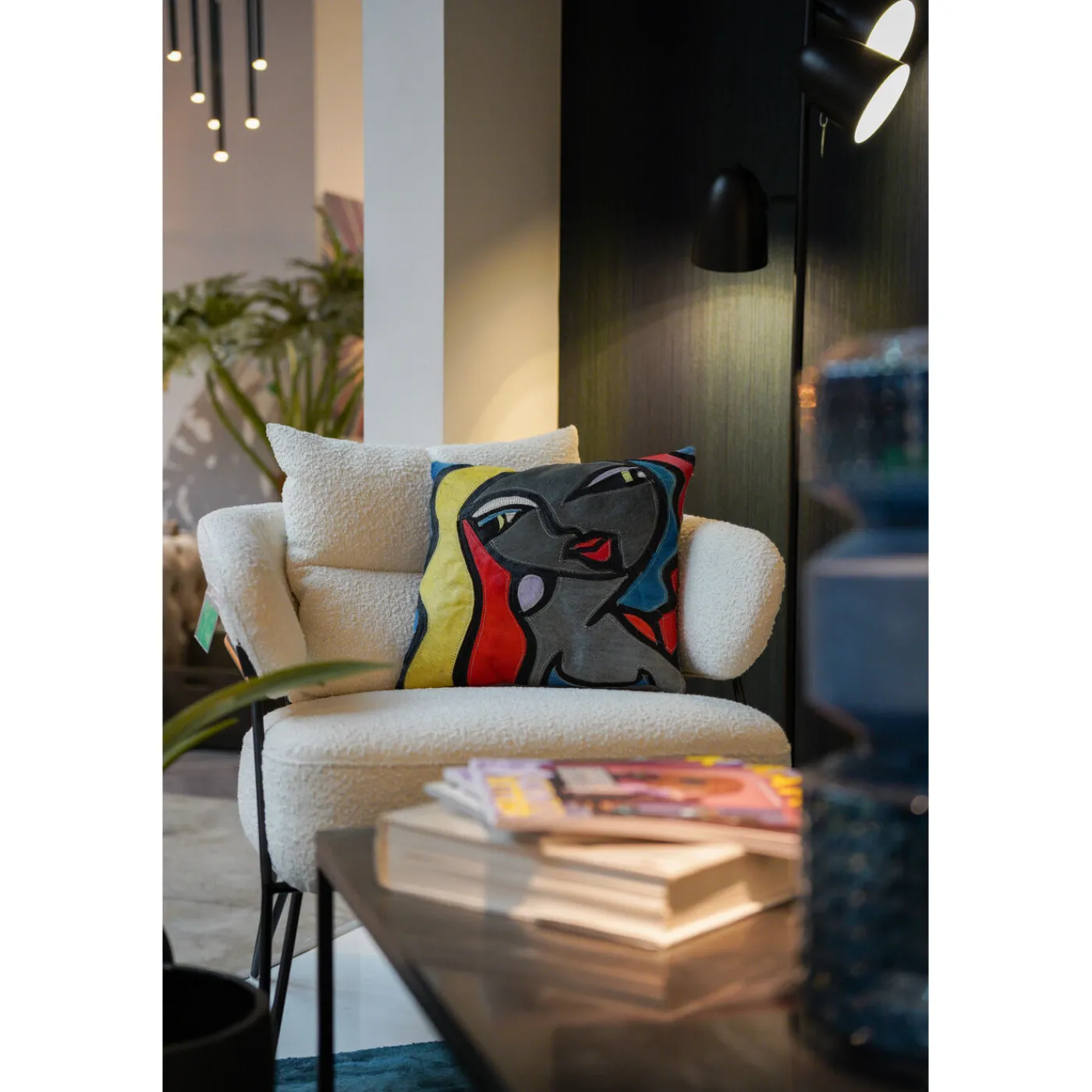 KARE Design Coussin Monique Blond Hair 40X40Cm