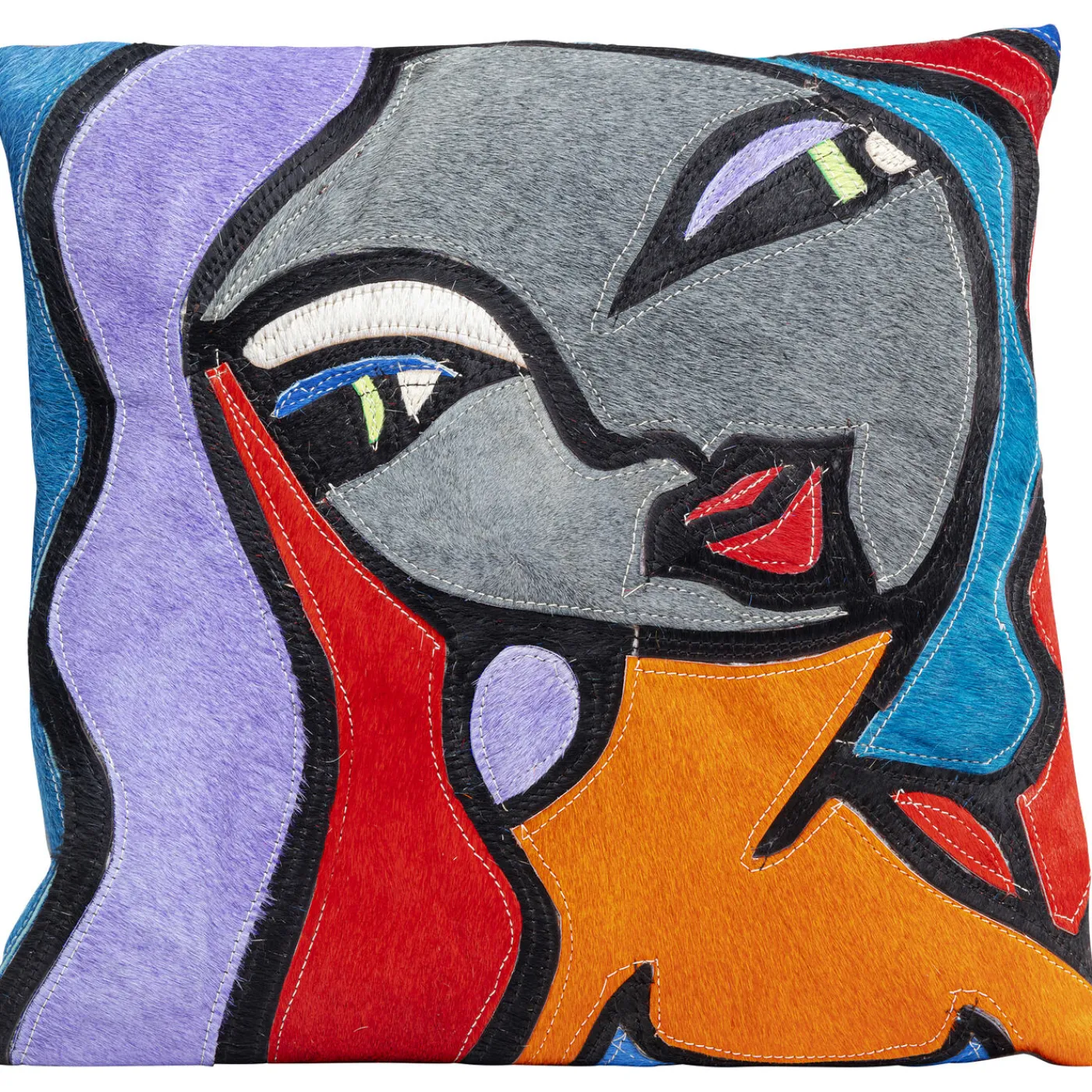 KARE Design Coussin Monique Purple Hair 40X40Cm