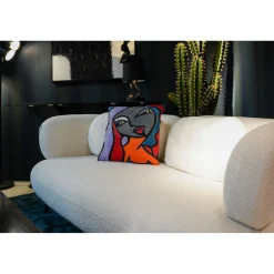 KARE Design Coussin Monique Purple Hair 40X40Cm