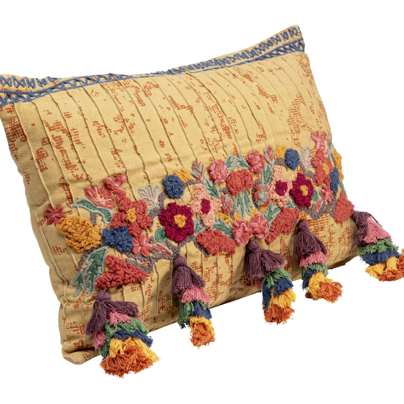 KARE Design Coussin Textured Tassels 50X35Cm