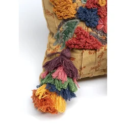 KARE Design Coussin Textured Tassels 50X35Cm