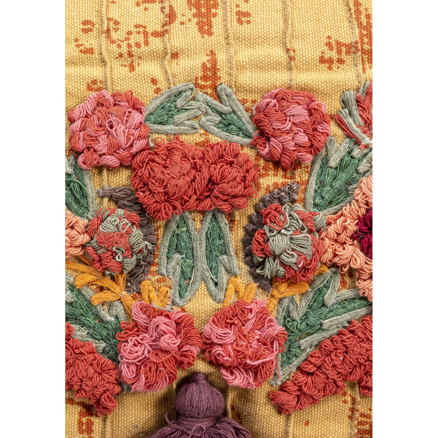 KARE Design Coussin Textured Tassels 50X35Cm