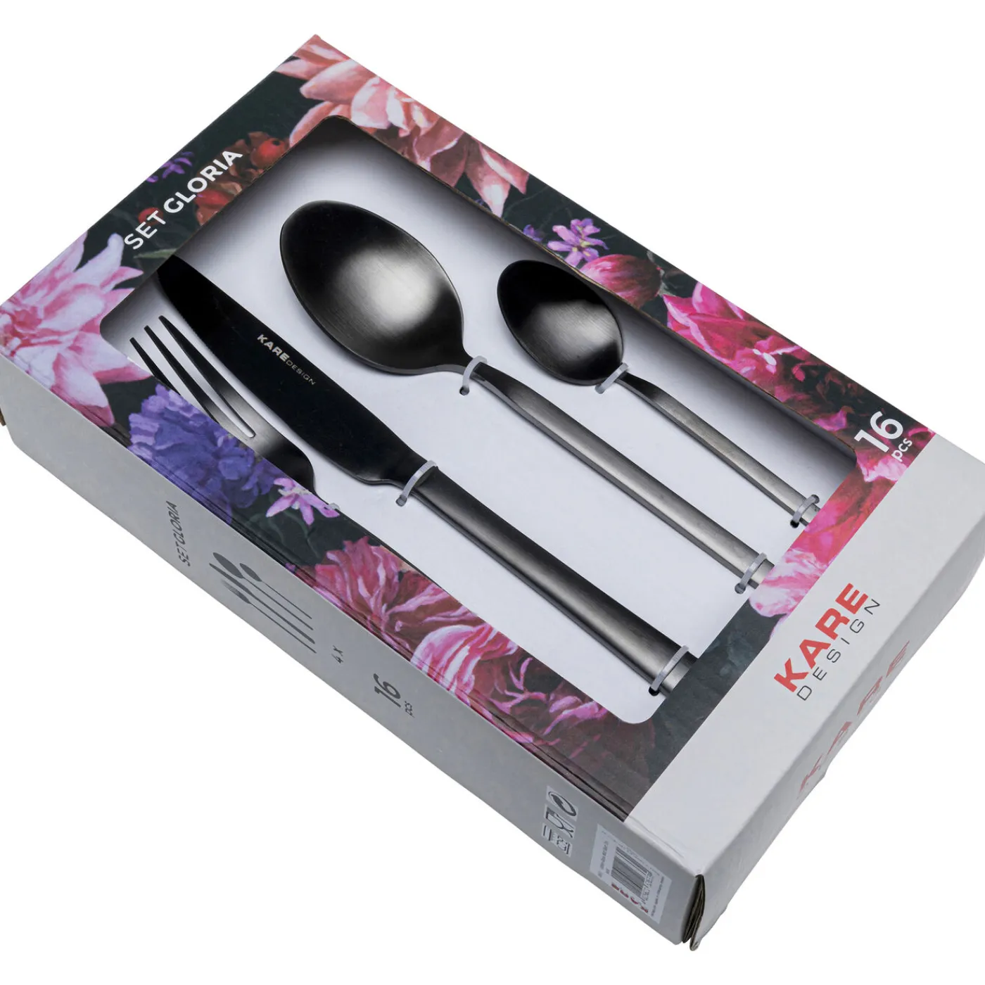 KARE Design Couverts Gloria Noir (16-Pcs)