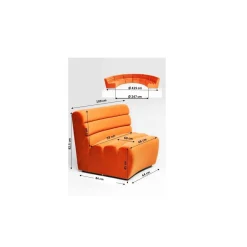KARE Design Element D Assise Wave Orange
