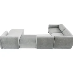 KARE Design Ensemble De Canapés 2 Lucca Gris Droite 328Cm