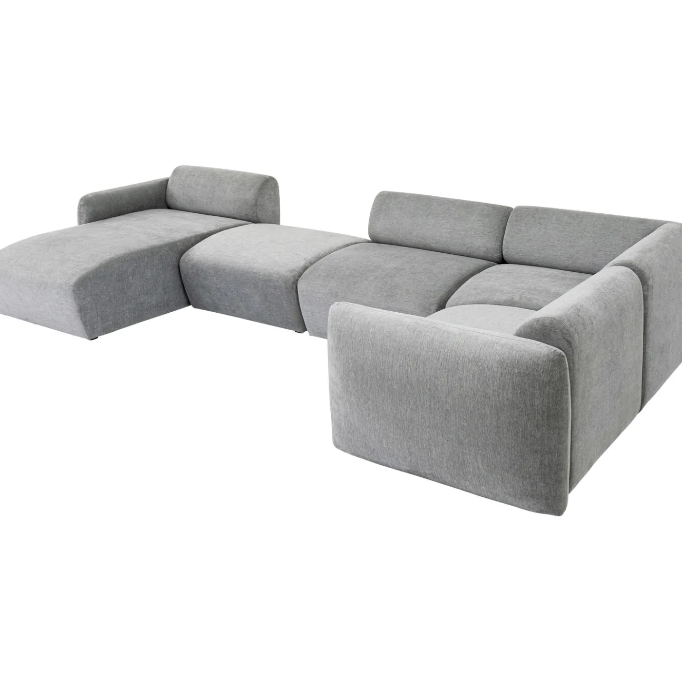 KARE Design Ensemble De Canapés 2 Lucca Gris Gauche 328Cm