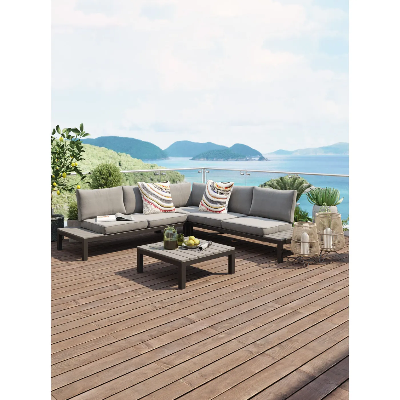 KARE Design Ensemble De Sieges Holiday Noir (4-Pcs)