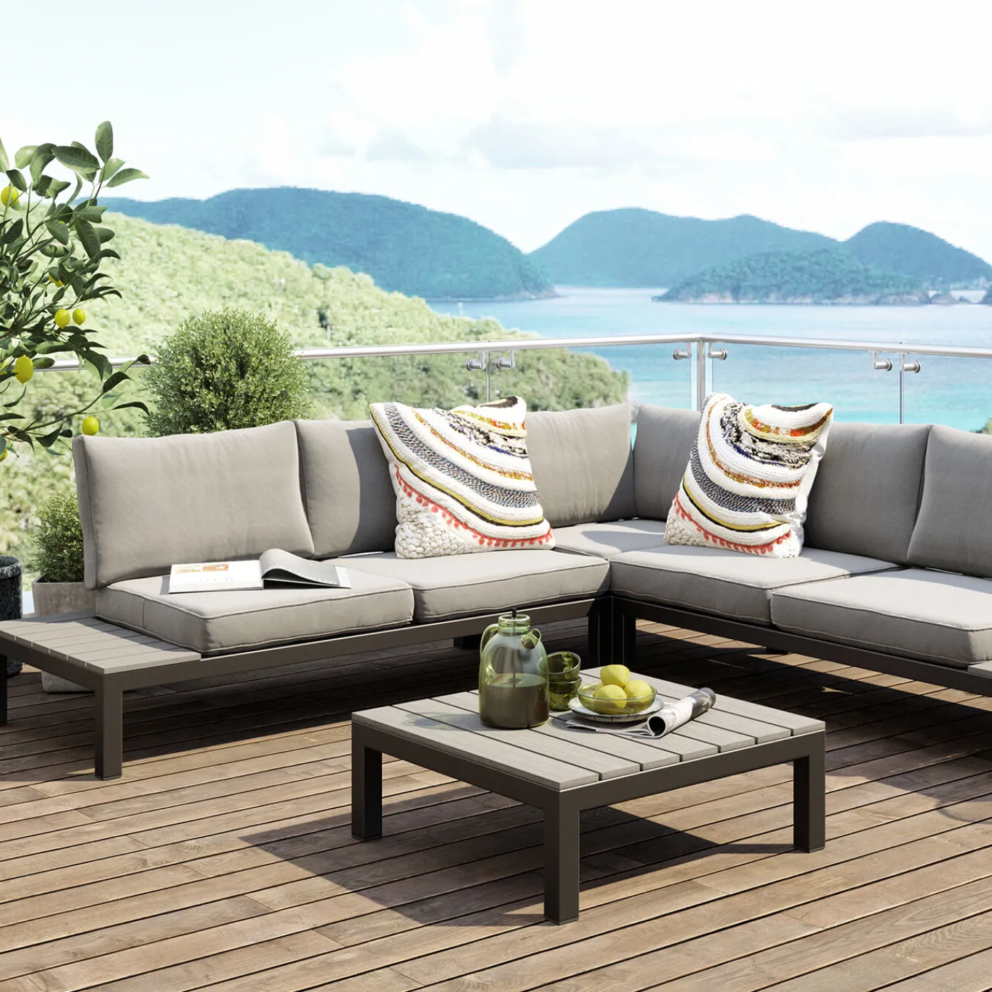 KARE Design Ensemble De Sieges Holiday Noir (4-Pcs)