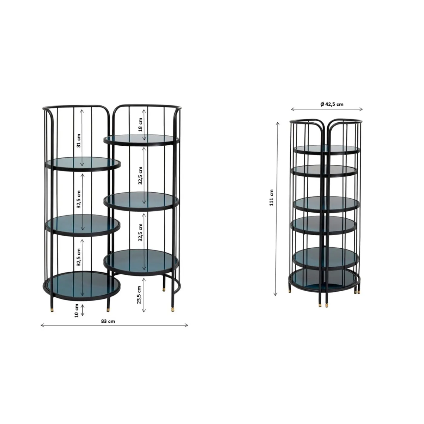KARE Design Etagere Bandeja 43X110Cm