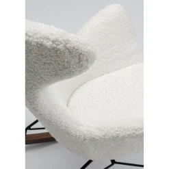 KARE Design Fauteuil À Bascule Balance Blanc