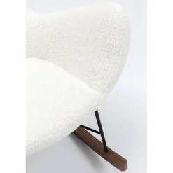 KARE Design Fauteuil À Bascule Balance Blanc