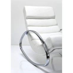 KARE Design Fauteuil À Bascule Manhattan Blanc