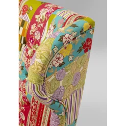 KARE Design Fauteuil À Oreilles Patchwork Rouge