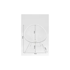 KARE Design Fauteuil Acapulco Blanc