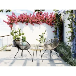 KARE Design Fauteuil Acapulco Noir