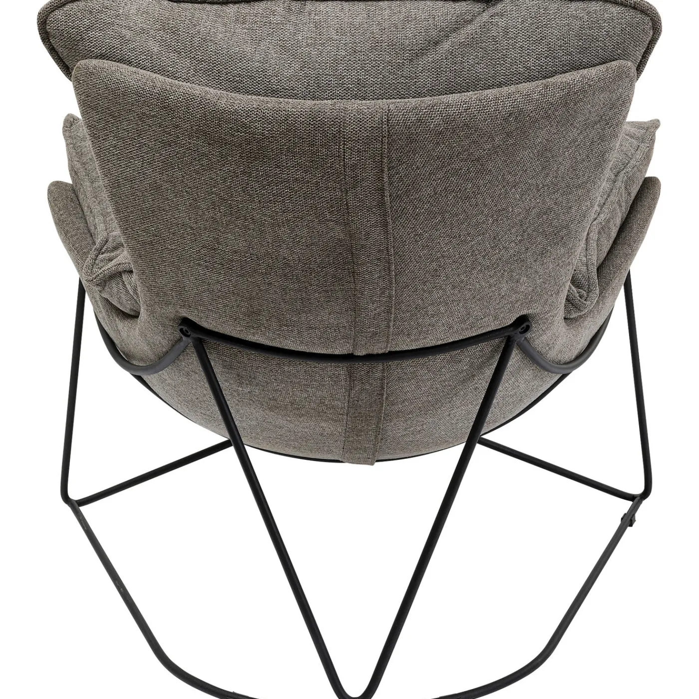 KARE Design Fauteuil Avec Repose-Pied Snuggle Gris (2/Parts)