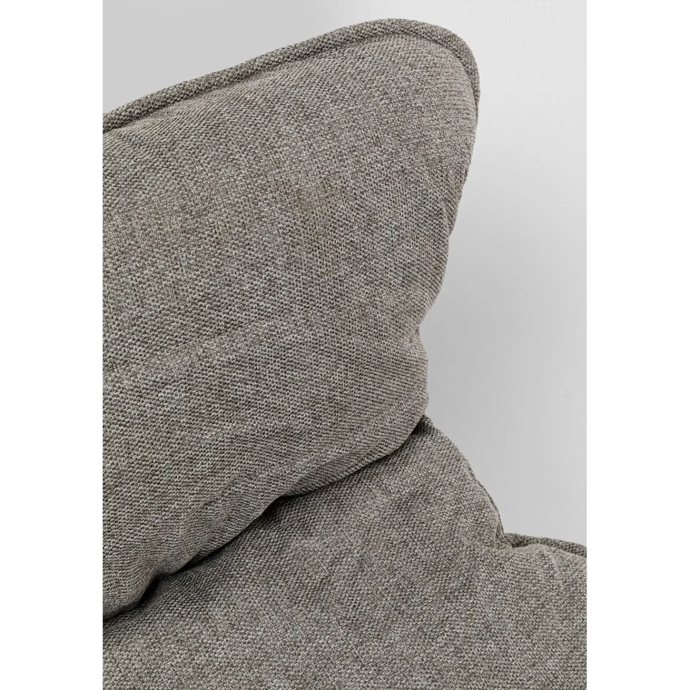 KARE Design Fauteuil Avec Repose-Pied Snuggle Gris (2/Parts)