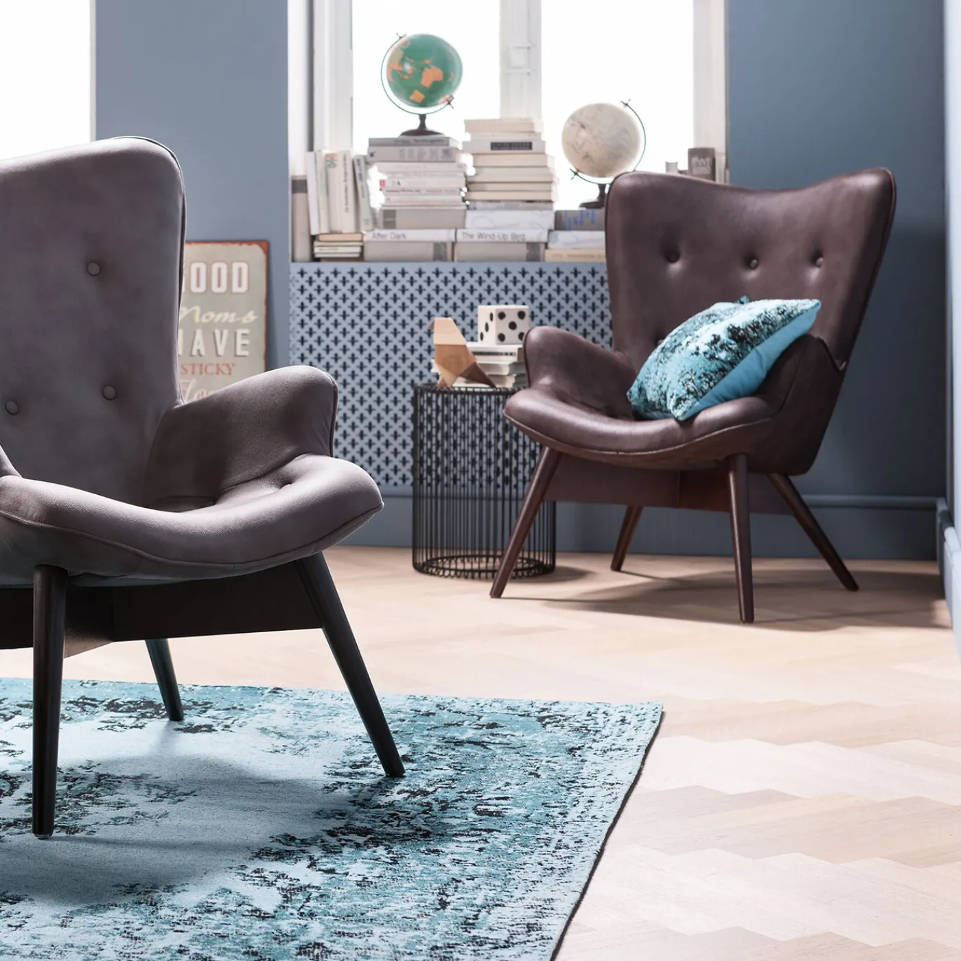 KARE Design Fauteuil Black Angels Wings Marron Econo