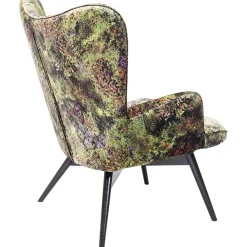 KARE Design Fauteuil Black Vicky Jungle Vert