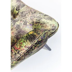 KARE Design Fauteuil Black Vicky Jungle Vert