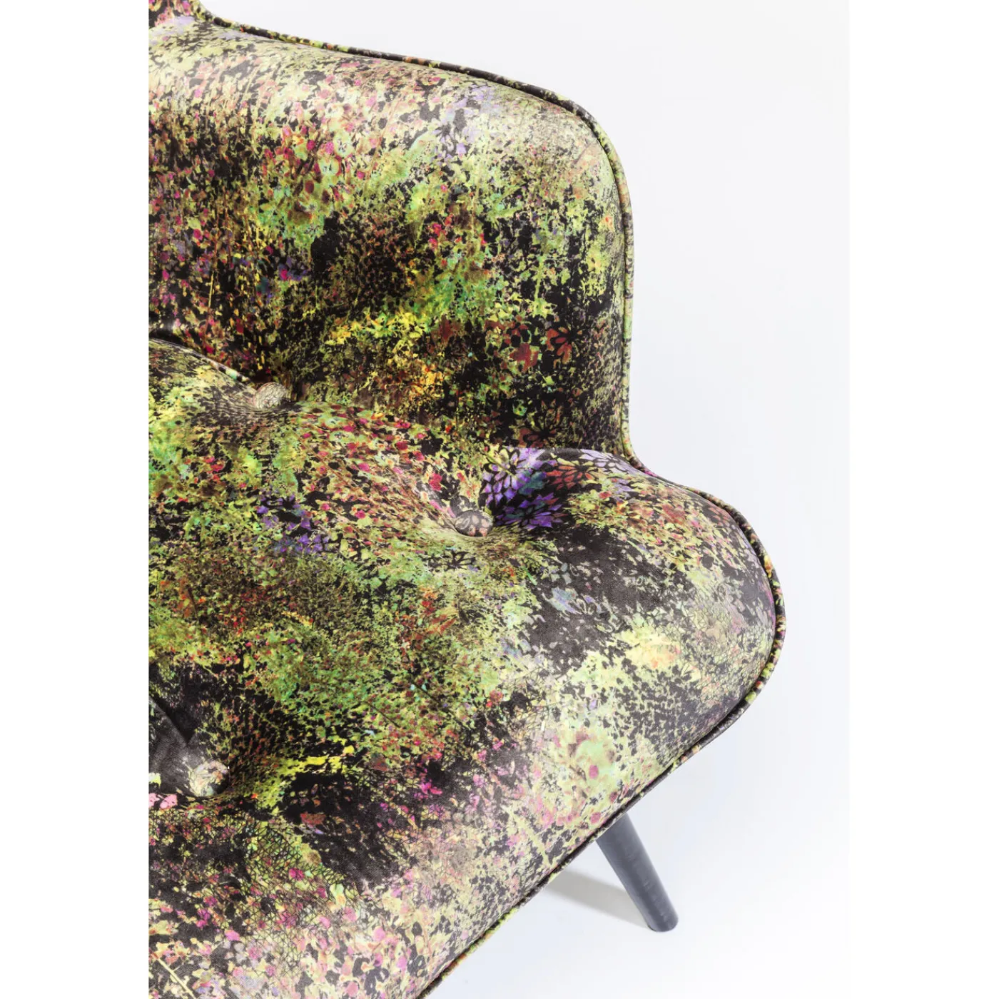 KARE Design Fauteuil Black Vicky Jungle Vert