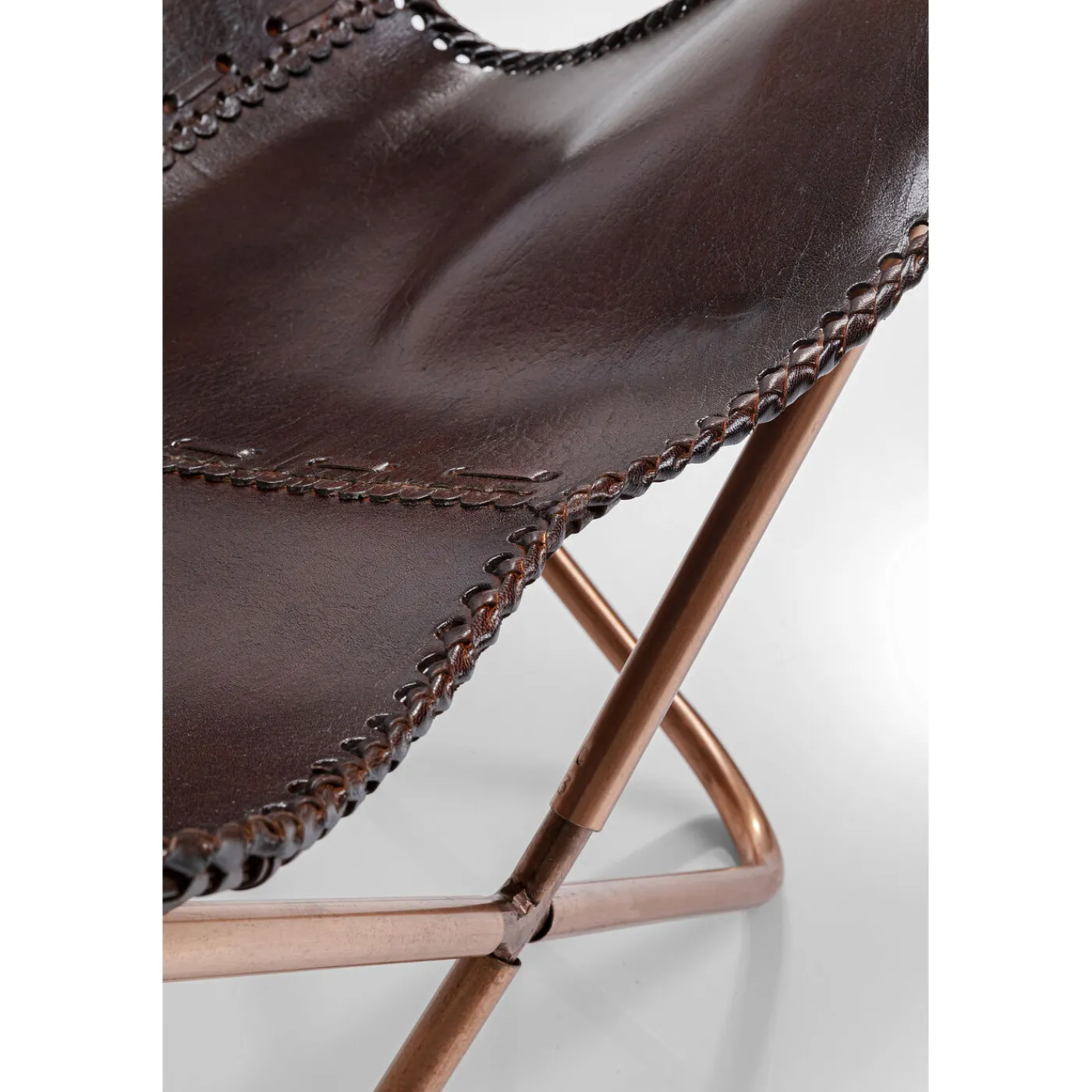 KARE Design Fauteuil Butterfly Marron
